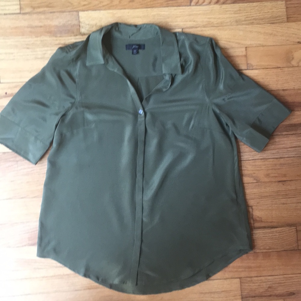 Olive J.Crew Silk Blouse